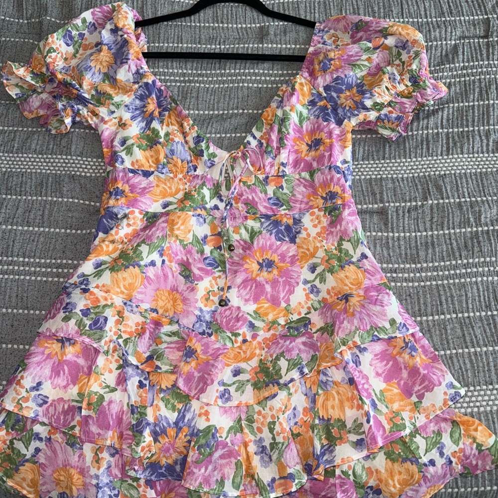 Floral Puff Sleeve Dress